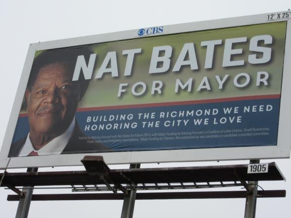 Bates for Mayor sign
